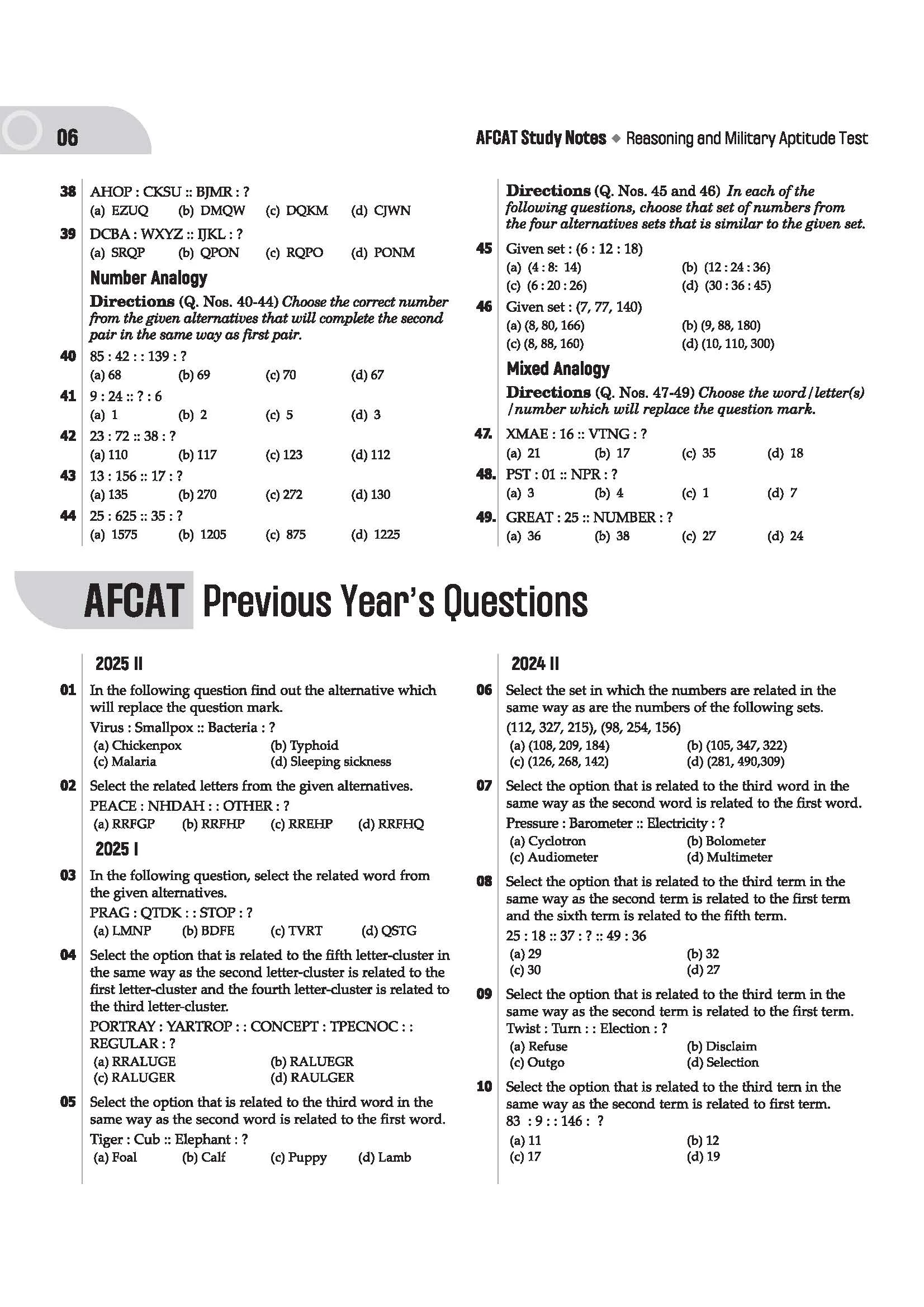 AFCAT 2026 | Study Notes | Complete Theory, 2500+ Prctice MCQs | AFCAT Solve Papers (2025–2020) & 2 Mock Tests | For Flying, Technical & Non-Technical Branches - Image 6