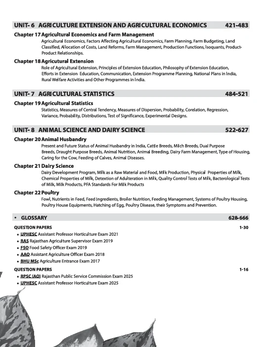 Agriculture Science Complete Resource for Agriculture Competitive Exams (Agri Master)| MCQs with Latest Question Paper | By Pushpendra Kumar Karhana - Image 5