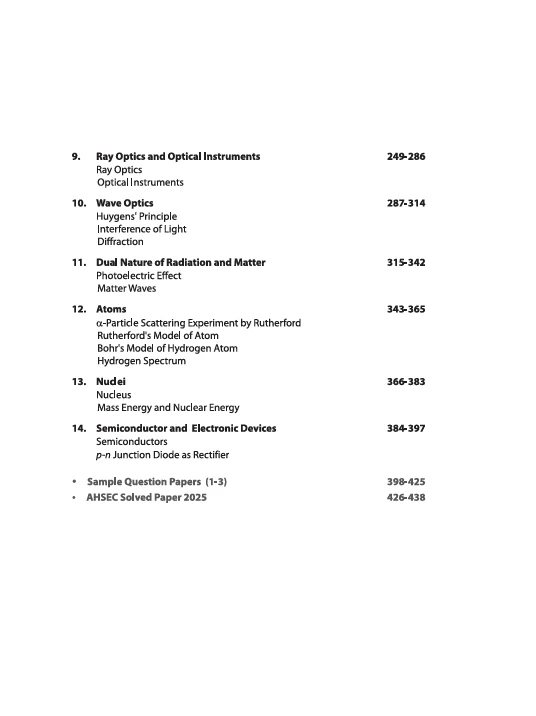 ASSEB Exam Master Physics Class 12 Exam 2026 | Chapterwise-Topicwise Coverage of Whole Syllabus | Sample Paper Based on Exam 2026 - Image 4