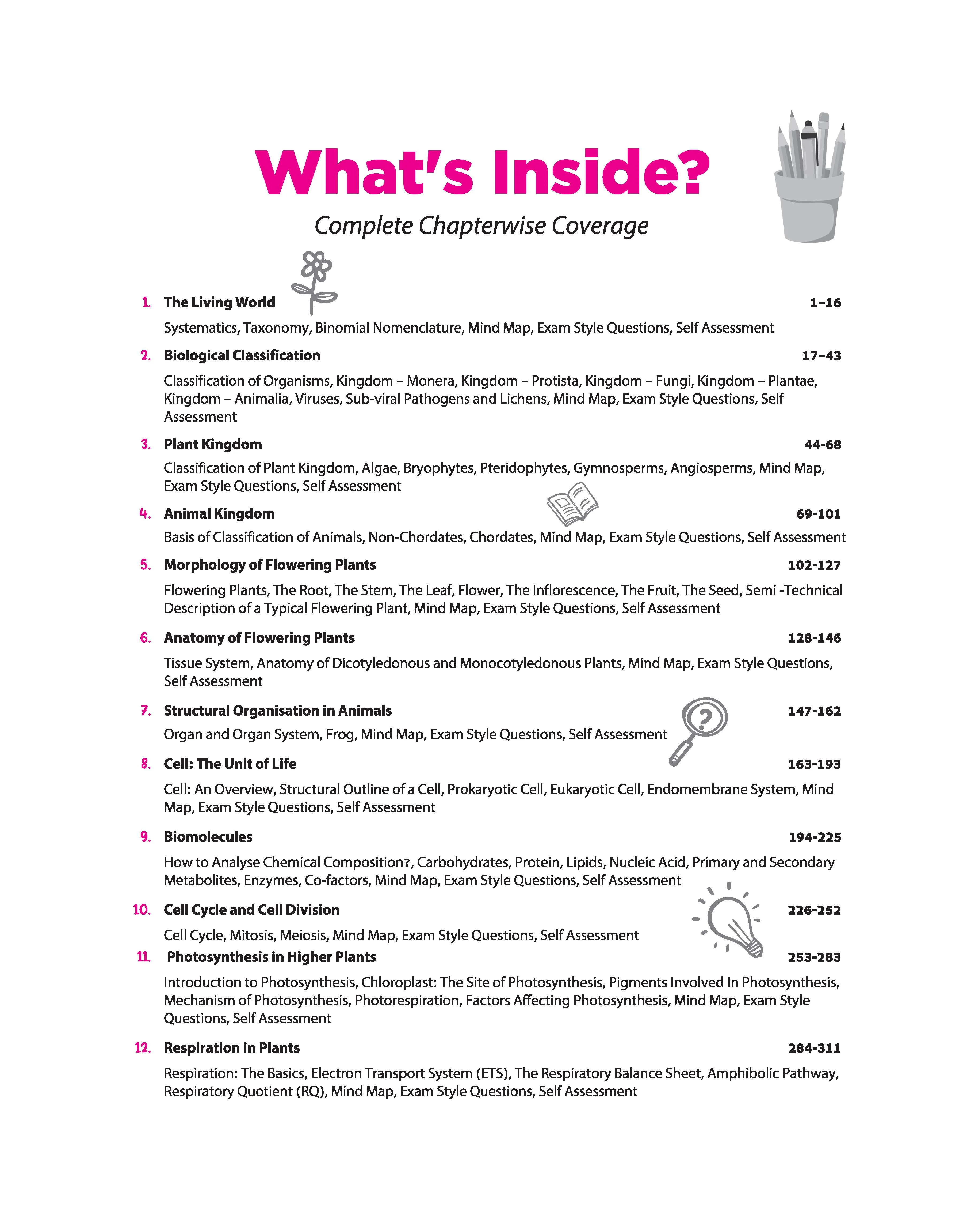 All in One Biology Class 11 for CBSE Exam 2026-27 | NCERT Based Complete Theory, Practice Exercises, CBQs, A-R, Sample Papers & Mind Maps | Revised Edition as per Latest Syllabus - Image 5