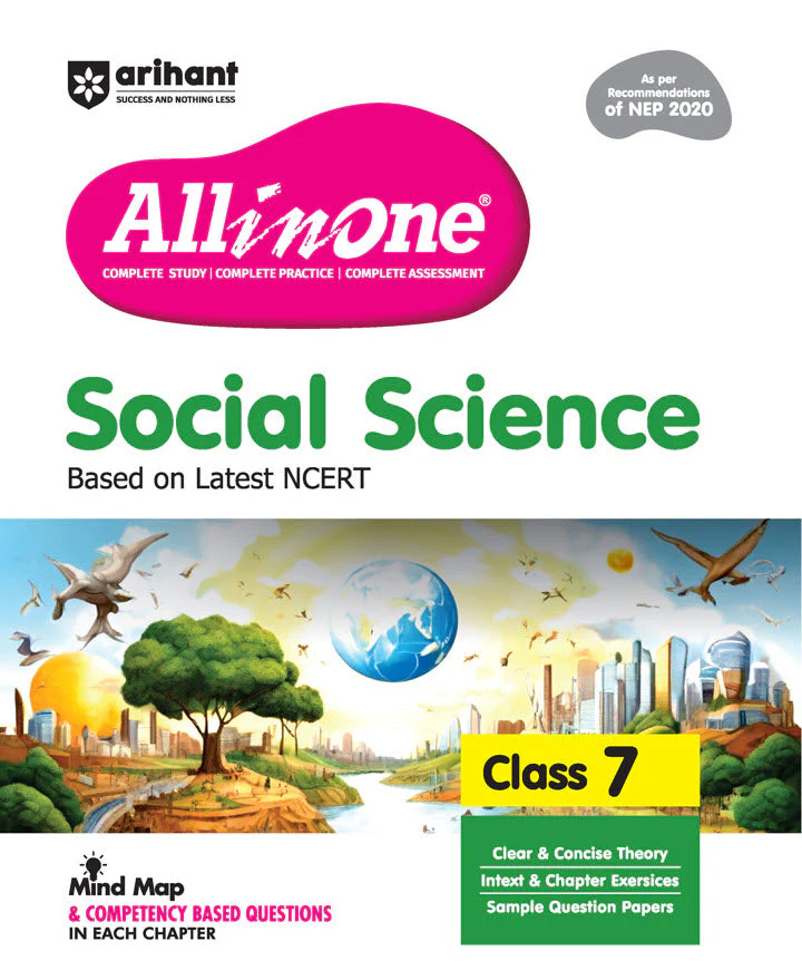 CBSE All in One Social Science Class 7 Exam 2025-26 | Sample Question Papers, Mind Map & Competency Based Questions | Based on Latest NCERT