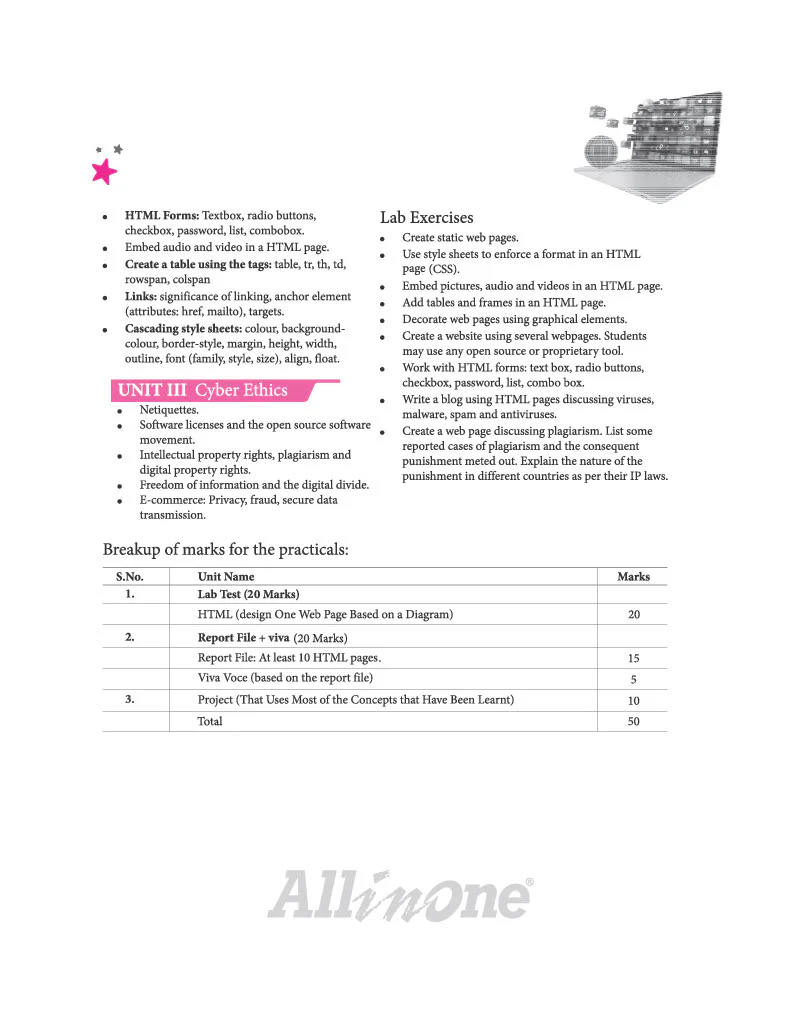 All in One Computer Application Class 10 for CBSE Exam 2026-27 | NCERT Based Complete Theory, Practice Exercises, CBQs, A-R, Sample Papers & Mind Maps | Revised Edition as per Latest Syllabus - Image 6