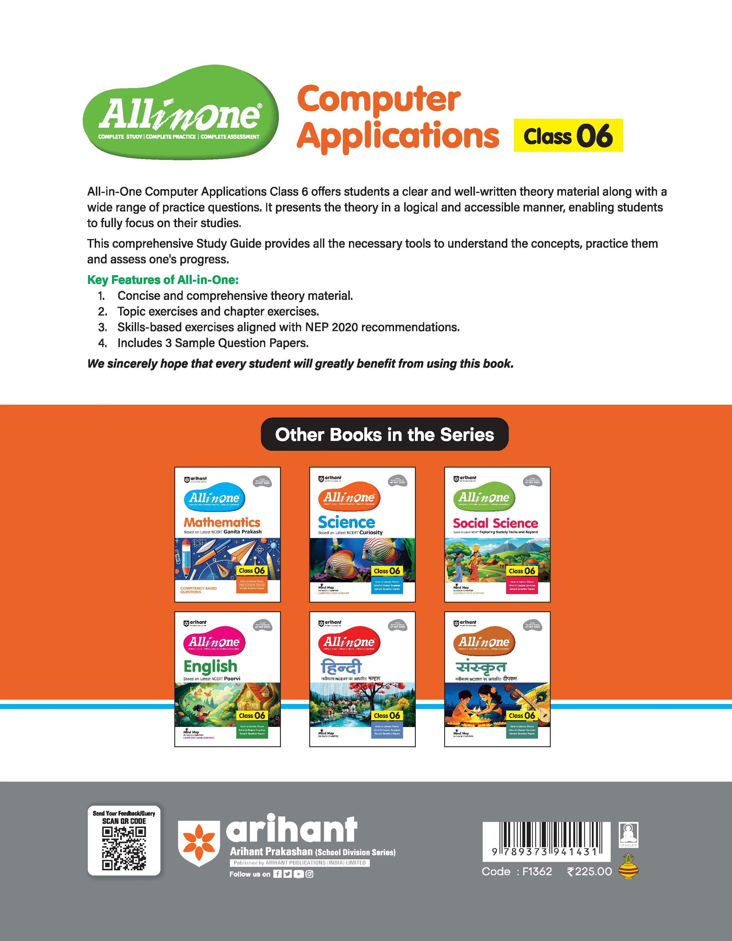 All in One Computer Applications for Class 6th | NEP 2020 Aligned | Complete Study Guide with Clear Theory, Chapter Exercises, Sample Papers | Mind Maps in Each Chapter | Competency-Based & Skill-Oriented Questions - Image 2