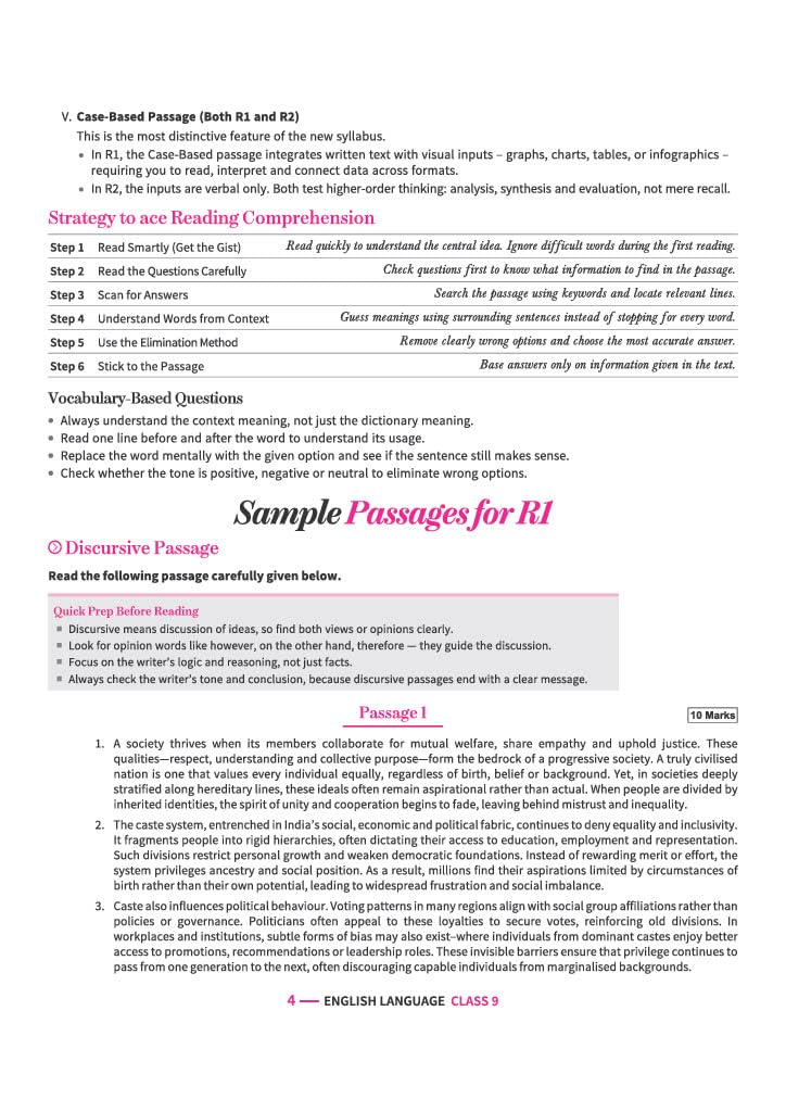 All in One  English Language (Keveri) Class 9 for CBSE Exam 2026-27 | NCERT Based Complete Theory, Practice Exercises, CBQs, A-R, Sample Papers & Mind Maps | Revised Edition as per Latest Syllabus - Image 7
