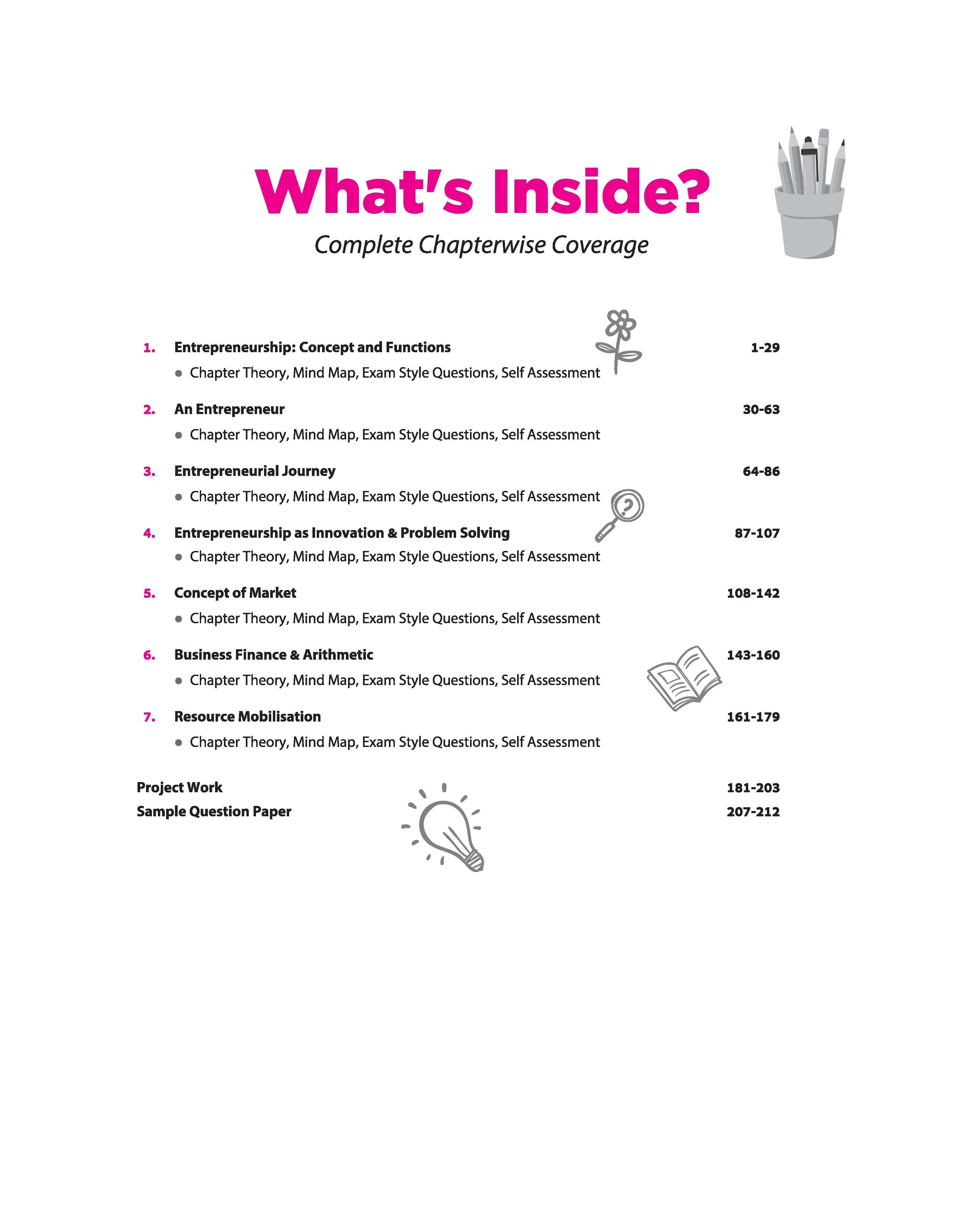 All in One Entrepreneurship Class 11 for CBSE Exam 2026-27 | NCERT Based Complete Theory, Practice Exercises, CBQs, A-R, Sample Papers & Mind Maps | Revised Edition as per Latest Syllabus - Image 5