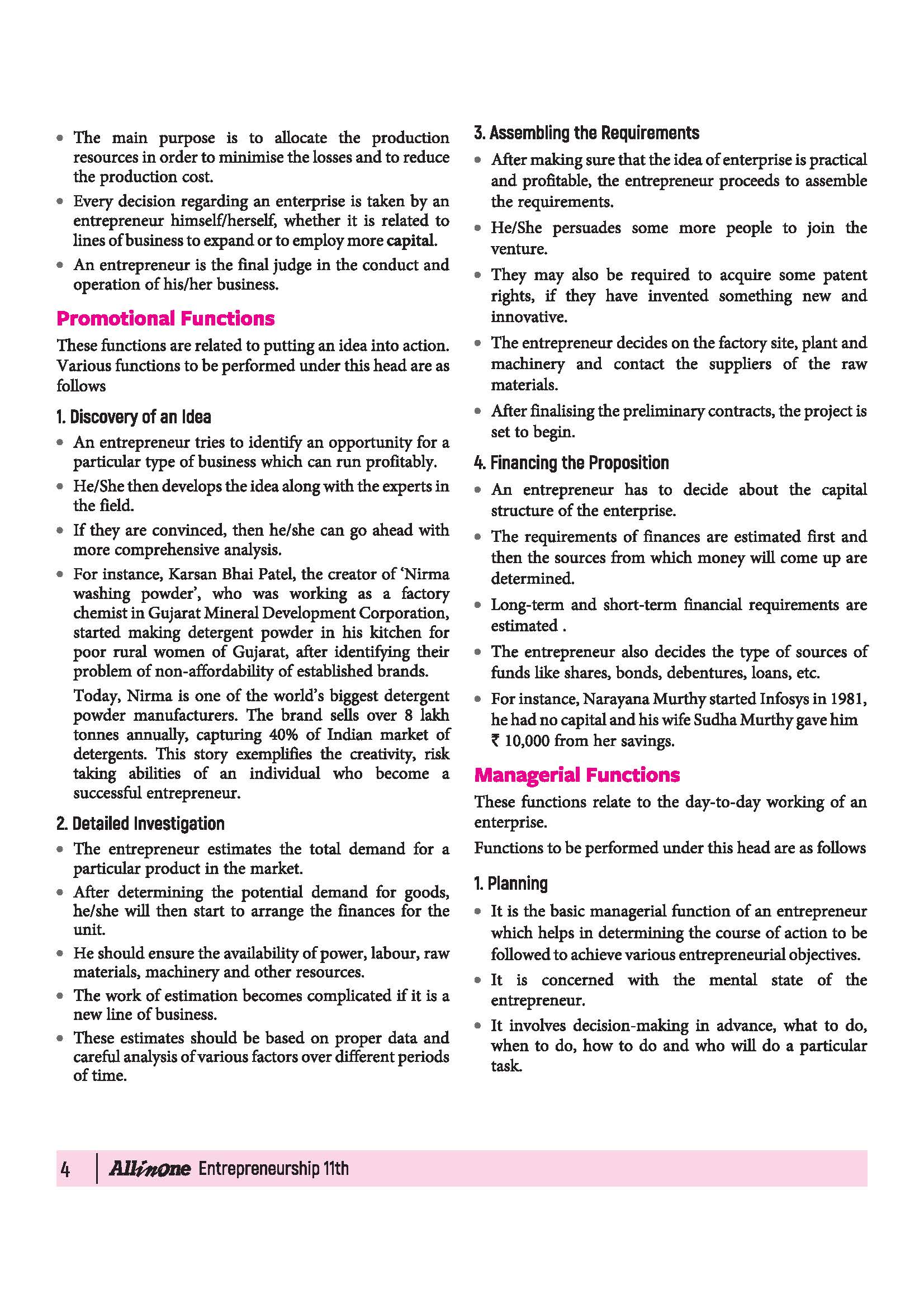 All in One Entrepreneurship Class 11 for CBSE Exam 2026-27 | NCERT Based Complete Theory, Practice Exercises, CBQs, A-R, Sample Papers & Mind Maps | Revised Edition as per Latest Syllabus - Image 9