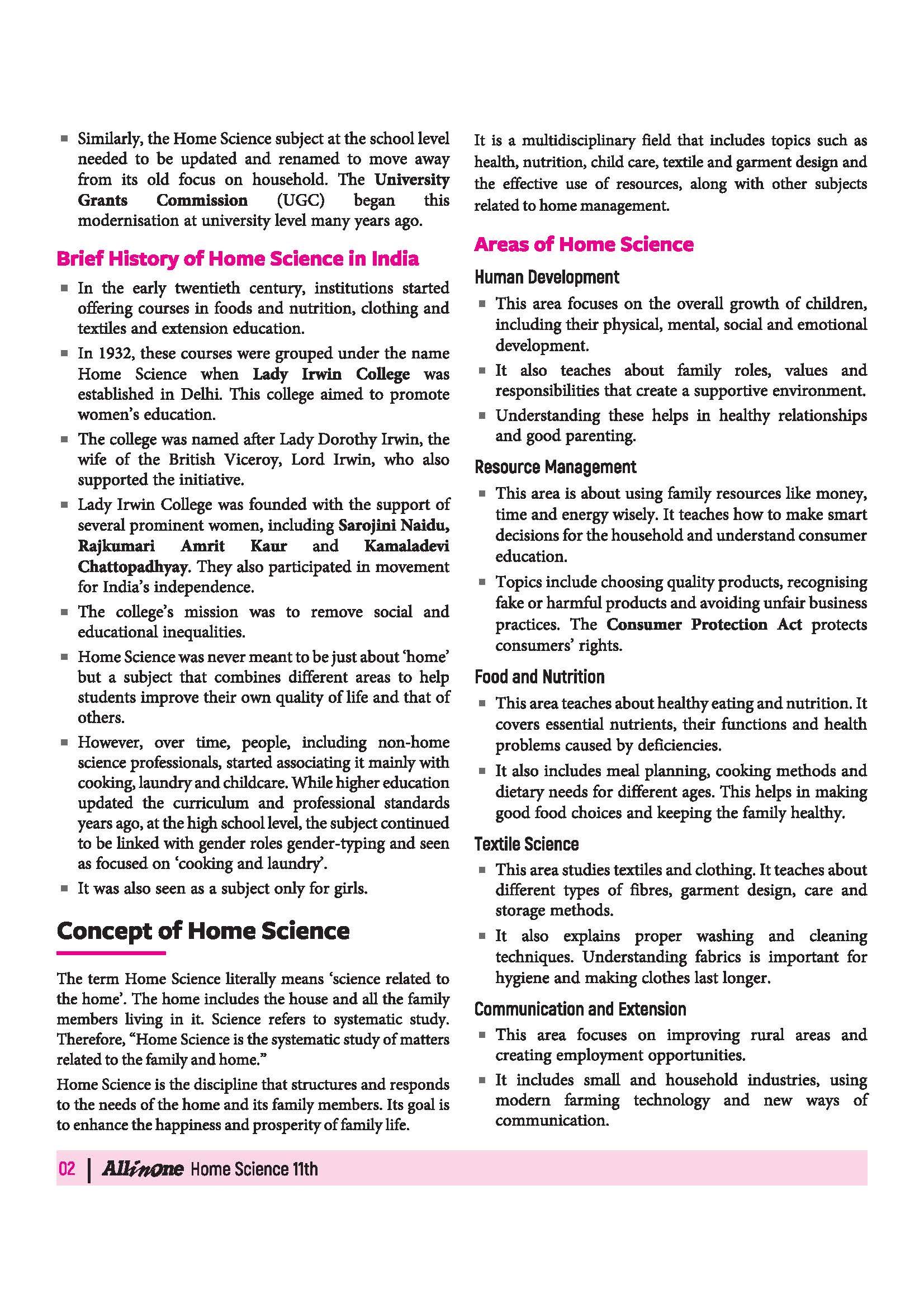 All in One Home Science Class 11 for CBSE Exam 2026-27 | NCERT Based Complete Theory, Practice Exercises, CBQs, A-R, Sample Papers & Mind Maps | Revised Edition as per Latest Syllabus - Image 8