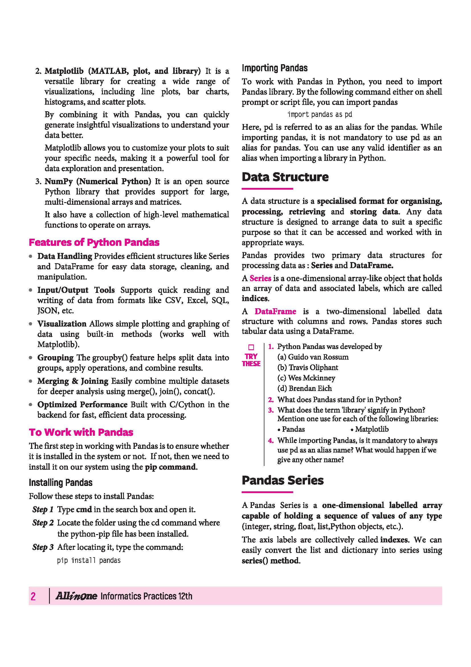 All in One Informatics Practices Class 12 for CBSE Exam 2026-27 | NCERT Based Complete Theory, Practice Exercises, CBQs, A-R, Sample Papers & Mind Maps | Revised Edition as per Latest Syllabus - Image 7