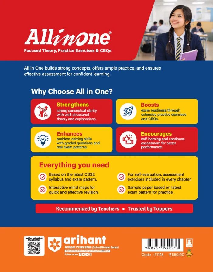All in One Mathematics Class 10 for CBSE Exam 2026-27 | NCERT Based Complete Theory, Practice Exercises, CBQs, A-R, Sample Papers & Mind Maps | Revised Edition as per Latest Syllabus - Image 12