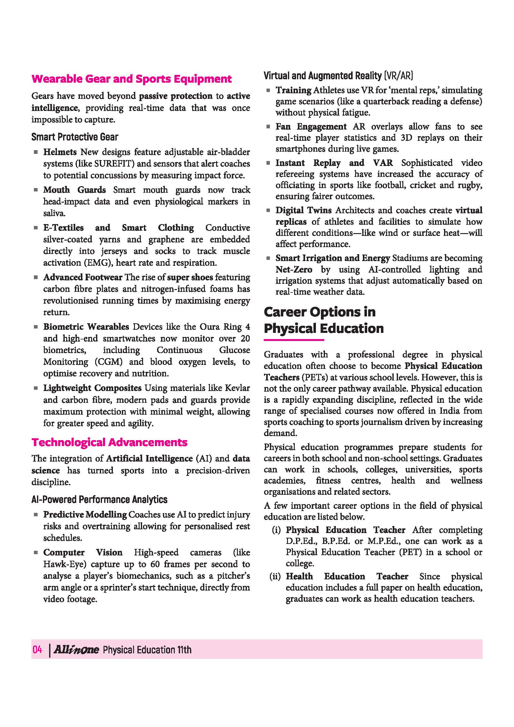 All in One Physical Education Class 11 for CBSE Exam 2026-27 | NCERT Based Complete Theory, Practice Exercises, CBQs, A-R, Sample Papers & Mind Maps | Revised Edition as per Latest Syllabus - Image 10