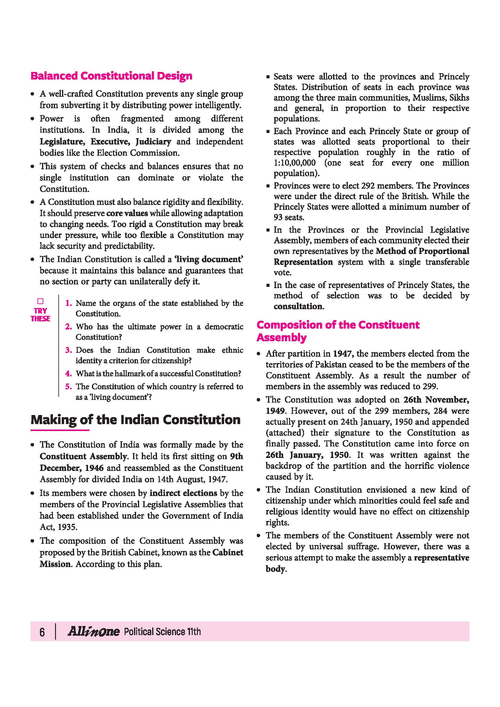 All in One Political Science Class 11 for CBSE Exam 2026-27 | NCERT Based Complete Theory, Practice Exercises, CBQs, A-R, Sample Papers & Mind Maps | Revised Edition as per Latest Syllabus - Image 10