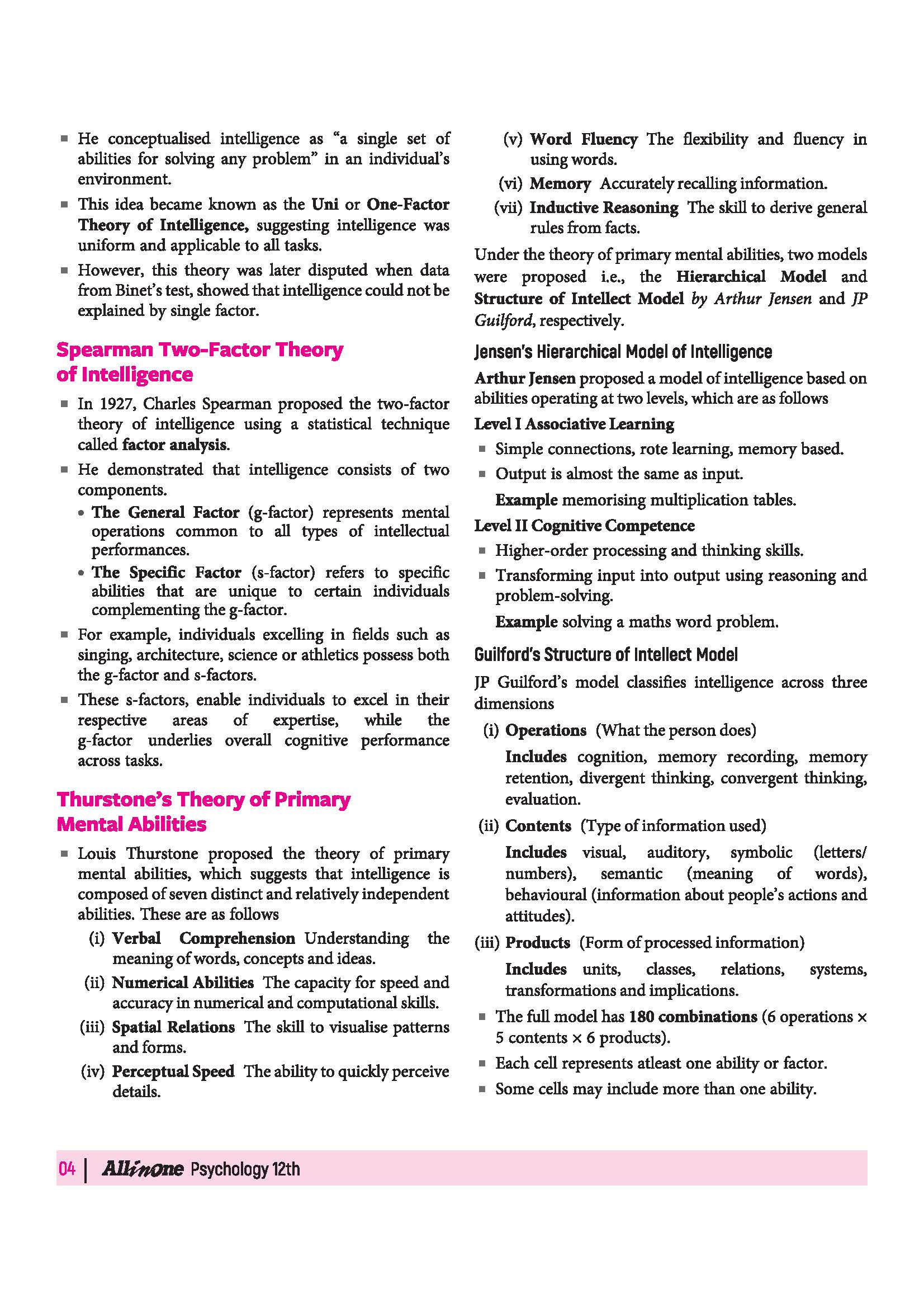 All in One Psychology Class 12 for CBSE Exam 2026-27 | NCERT Based Complete Theory, Practice Exercises, CBQs, A-R, Sample Papers & Mind Maps | Revised Edition as per Latest Syllabus - Image 10