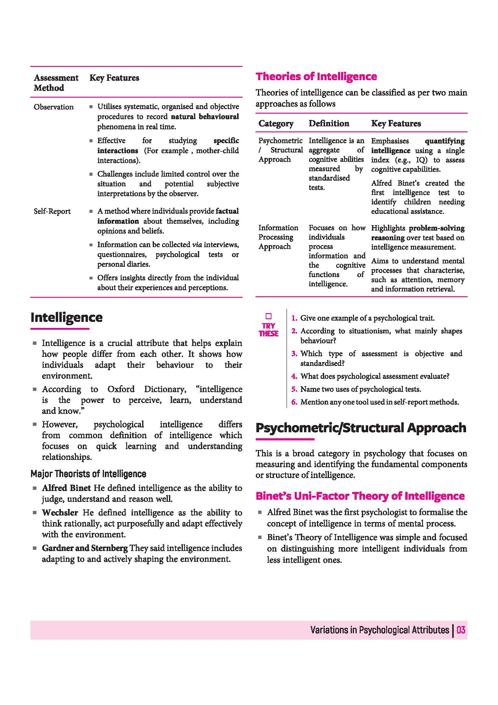 All in One Psychology Class 12 for CBSE Exam 2026-27 | NCERT Based Complete Theory, Practice Exercises, CBQs, A-R, Sample Papers & Mind Maps | Revised Edition as per Latest Syllabus - Image 9