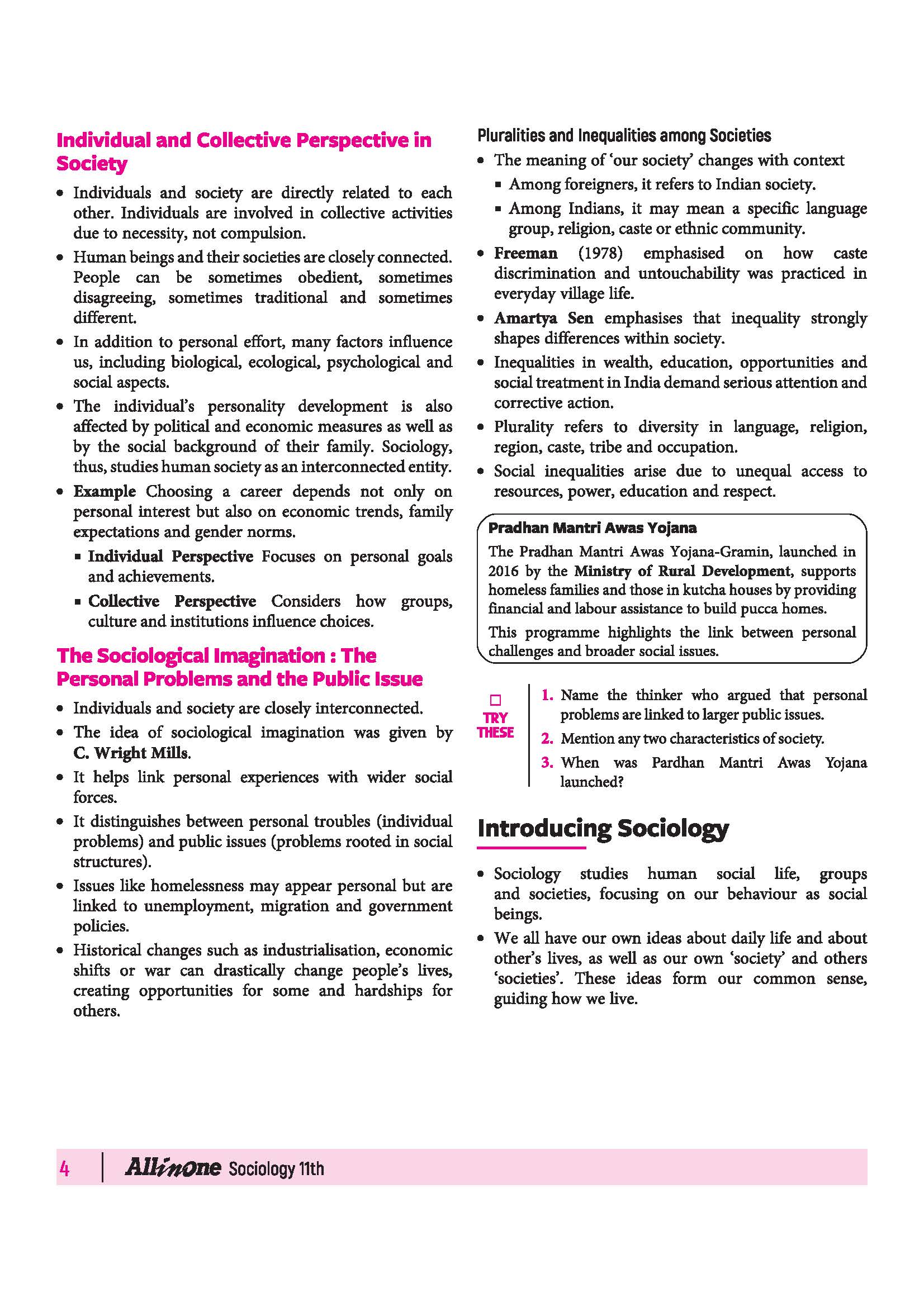 All in One Sociology Class 11 for CBSE Exam 2026-27 | NCERT Based Complete Theory, Practice Exercises, CBQs, A-R, Sample Papers & Mind Maps | Revised Edition as per Latest Syllabus - Image 7