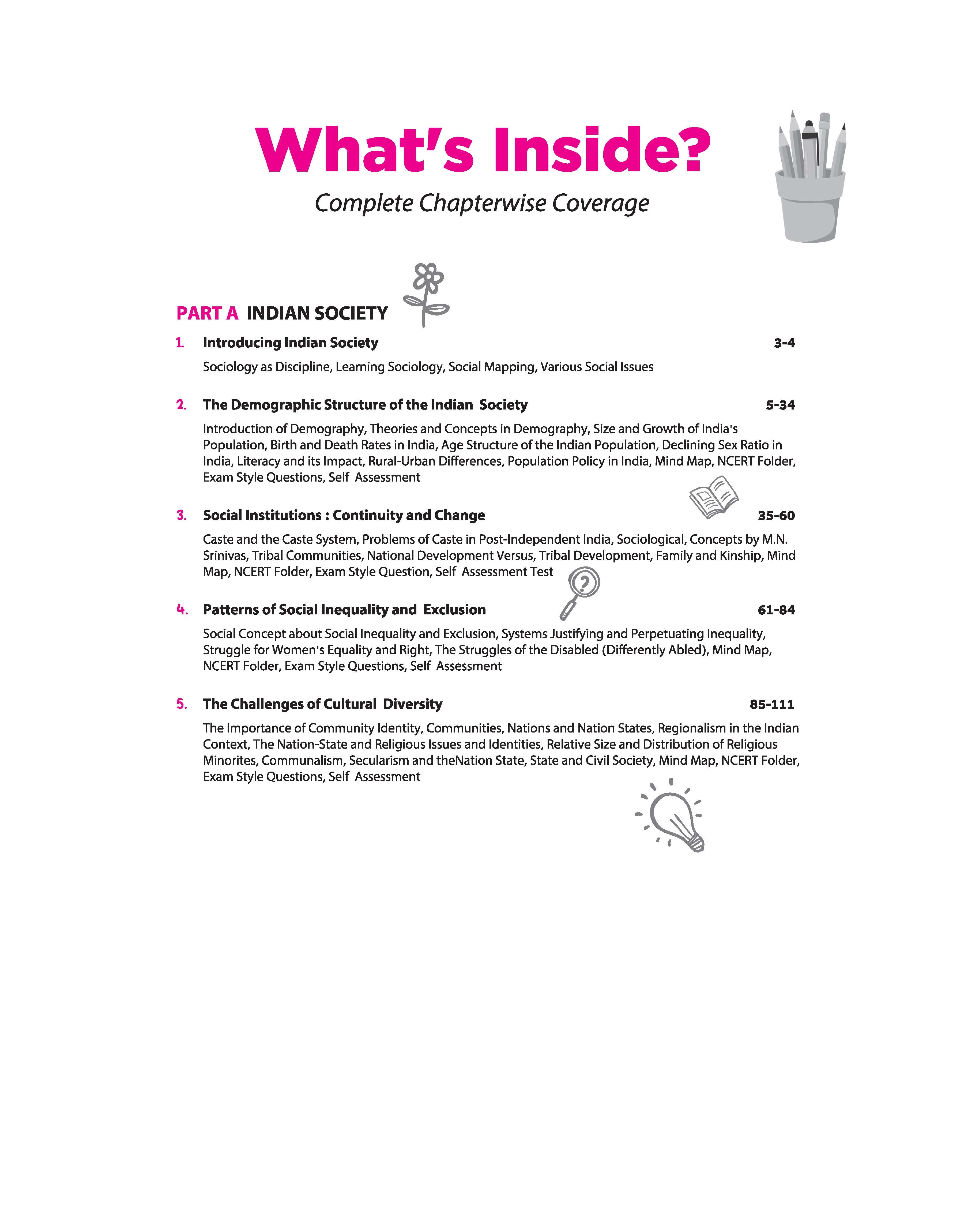 All in One Sociology Class 12 for CBSE Exam 2026-27 | NCERT Based Complete Theory, Practice Exercises, CBQs, A-R, Sample Papers & Mind Maps | Revised Edition as per Latest Syllabus - Image 5