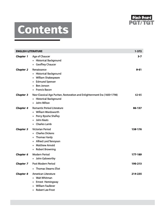 Black Board Series PGT/TGT English | Chapterwise Solved Papers | 5000+ MCQs with Explanations | For LT Grade, GIC, DSSSB, Asst. Professor, KVS, NVS, RPSC, BPSC & Other Teacher Exams - Image 3