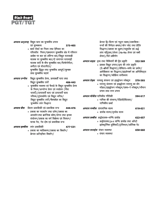 Black Board Series PGT/TGT Vigyan-1 (Bhautik Vigyan) | Chapterwise Solved Papers | 5000+ MCQs with Explanations | For LT Grade, GIC, DSSSB, Asst. Professor, KVS, NVS, RPSC, BPSC & Other Teacher Exams - Image 4