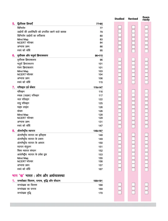 CBSE All in One Bhugol (Geography) Class 12 Exam 2025-26 | NCERT Questions, Board & Other Important Questions, Sample Papers| Mind Map with Practical Work - Image 3