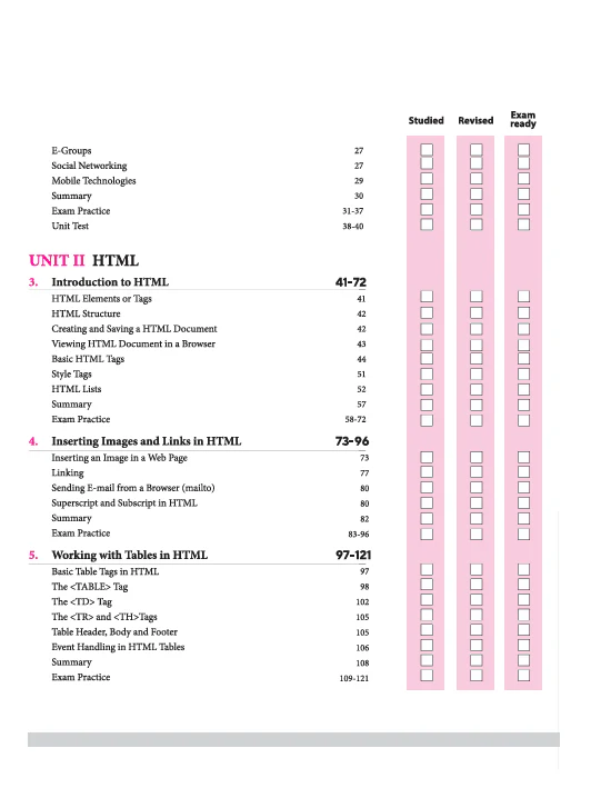CBSE All in One Computer Applications Class 10 Exam 2025-26 | Practice Exercise, Sample Papers & Board Papers, HTML Codes, MCQs, A-R, Fil-ups - Image 3