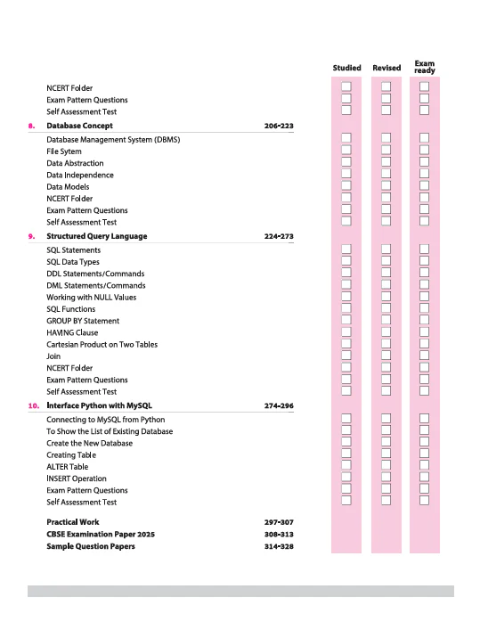 CBSE All in One Computer Science with Python Class 12th Exam 2025-26 | Sample Question Papers | Including Mind Map & Practical Work - Image 5