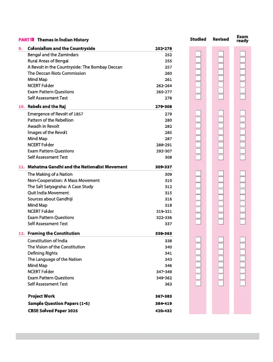 CBSE All in One History Class 12 Exam 2025-26 | NCERT & Other Important Questions, Sample Question Papers | Including Mind Maps & Project Work - Image 4