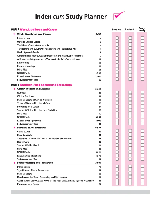 CBSE All in One Home Sience Class 12 Exam 2025-2026 | NCERT Ques. & Other Important Questions, Sample Question Papers | Including Mind Maps & Practical Work - Image 3