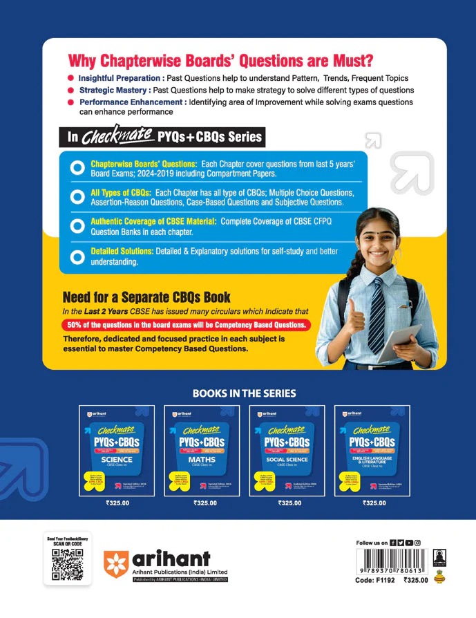 Checkmate CBSE Class 10 English Language & Literature | PYQs & CBQs (Competency Based Questions & Previous Year Question)| Updated Edition 2026 - Image 2