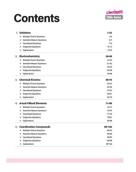 Checkmate CBSE Class 12 Chemistry Competency Based Questions (CBQs) | Updated Edition 2026 - Image 3