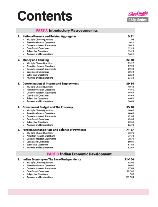 Checkmate CBSE Class 12 Economics Competency Based Questions (CBQs) | Updated Edition 2026 - Image 3