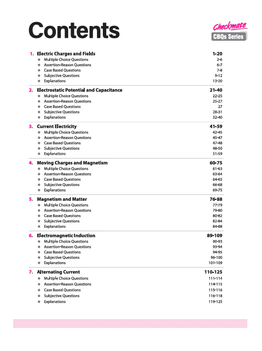 Checkmate CBSE Class 12 Physics Competency Based Questions (CBQs) | Updated Edition 2026 - Image 3