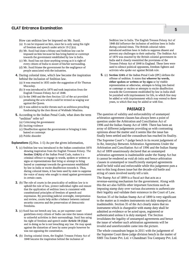 CLAT Conqueror 2027 | Complete Guide for CLAT & Law Entrance Exams | 2000+ MCQs, 3 Practice Sets | PYQs 2025–2026 - Image 5