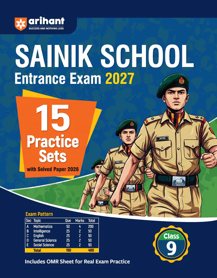 Combo of AISSEE Sainik School Class 9 Entrance Exam 2027 | Study Guide, 15 Practice Sets with Solved Paper 2026| English Medium - Image 3