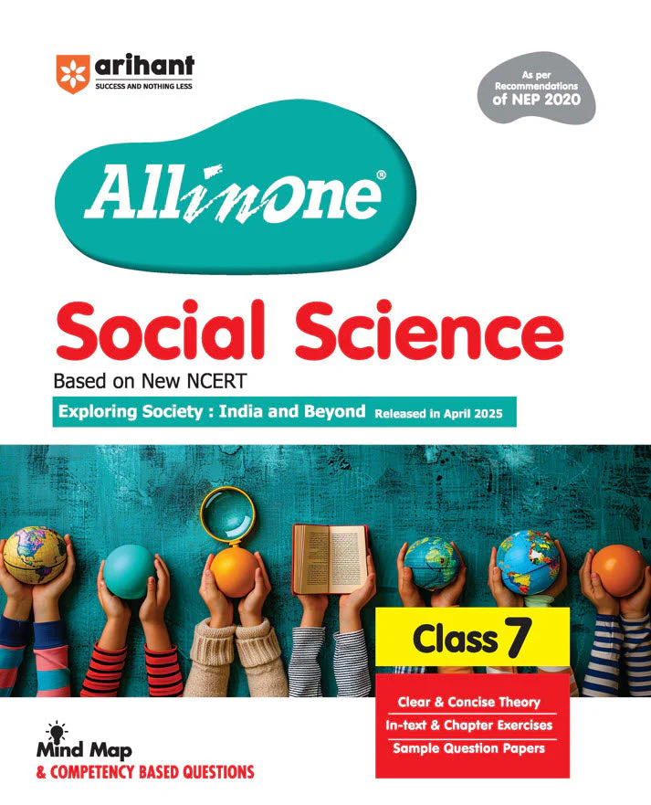 Combo of all in One class 7th 2025 | Hindi, Maths, Sanskrit, English & Social Science | With free NCERT Solution - Image 6