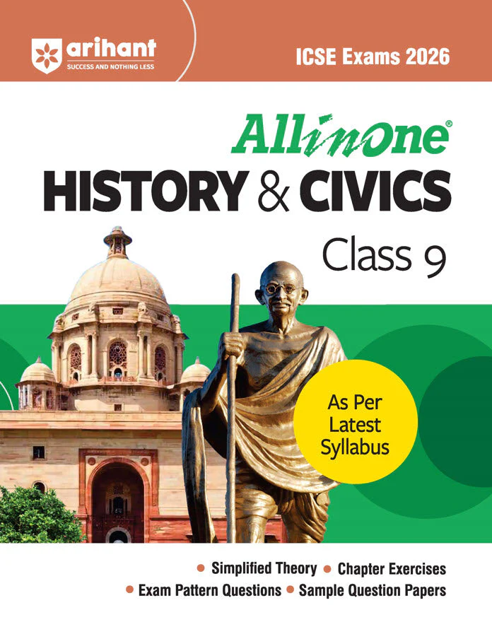 ICSE All in one History & Civics Class 9 Exam 2025-26 | Chapter Exercise, Exam Pattern & Sample Question Papers