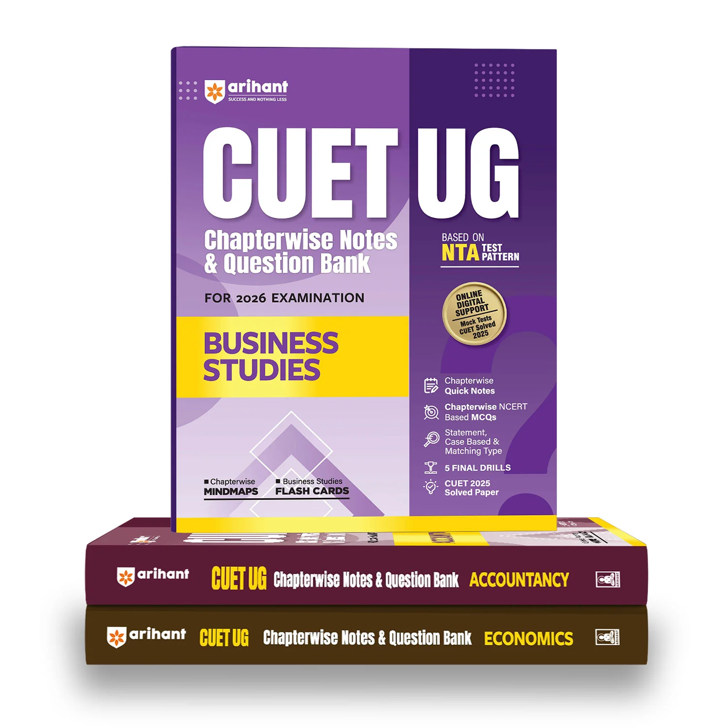 Combo of CUET 2026 Business Studies, Accountancy, Economics | Free Online Digital Support