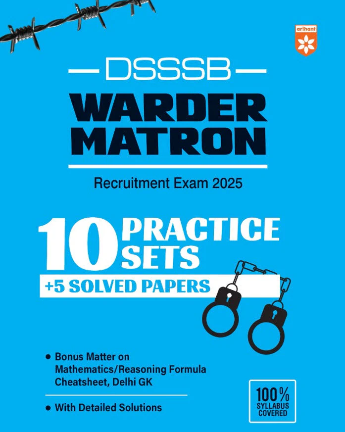 Combo of DSSSB Warder Matron Recruitment Exam 2025 | (10 Practice Sets +5 Solved Papers) | DSSSB Warder Matron Exam 2025 | Study Guide | With Free General Knowledge 2026 | English Medium - Image 2