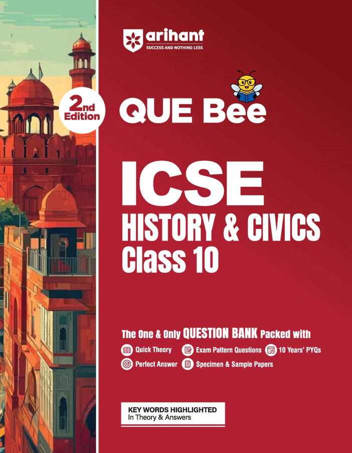 Combo of ICSE QUEE BEE Class 9 & 10 Exam 2027 | English LIt (Paper-2), Hindi, History & Civics, Geography, Physics, Chemistry, Mathematics, Biology | With Free ICSE Computers Application Class 10 - Image 2