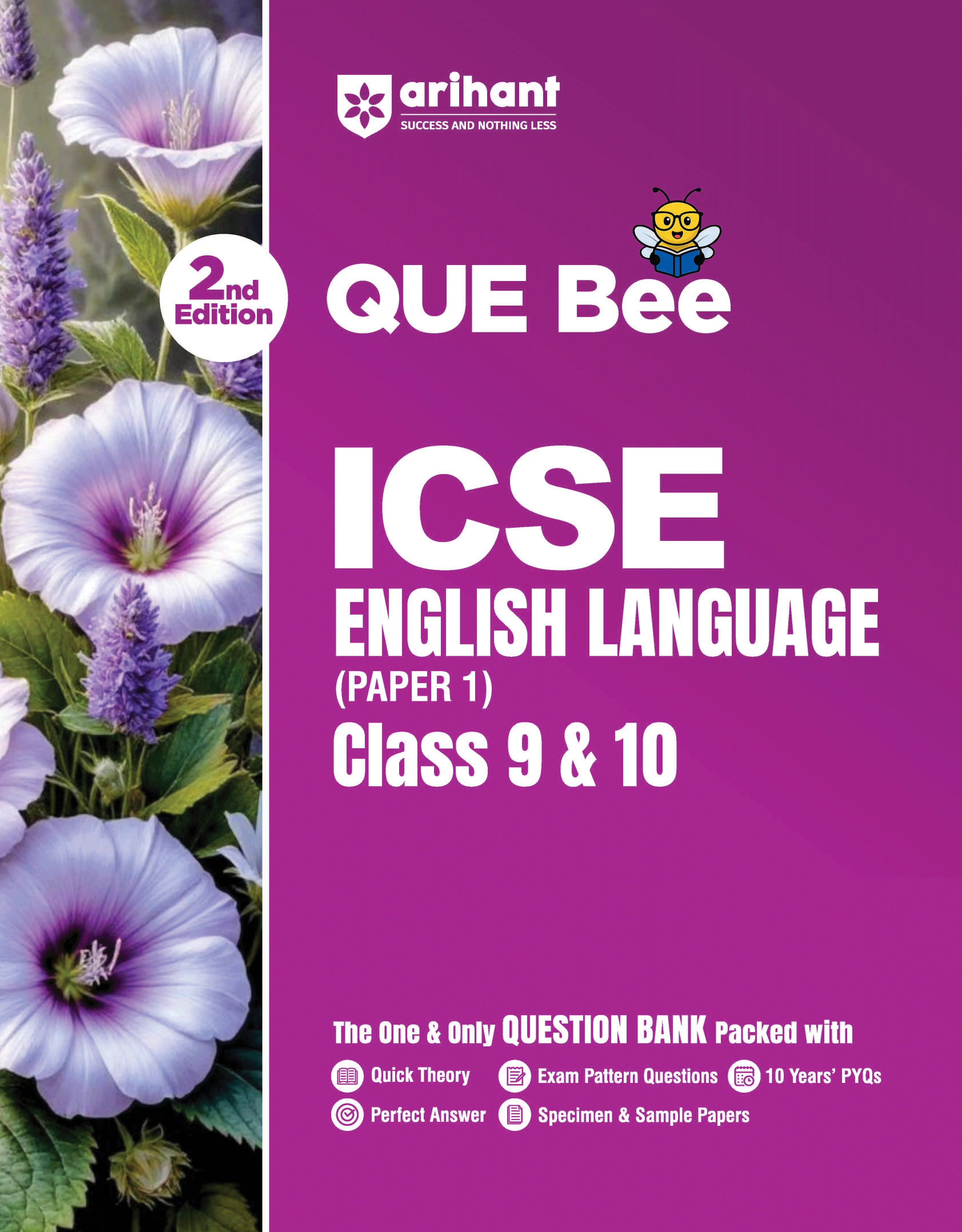 ICSE English Language (Paper I) Class 9 & 10 Exam | Quick Theory, Exam Pattern Questions & Sample Papers | As per Latest ICSE Syllabus | Que Bee 2nd Edition