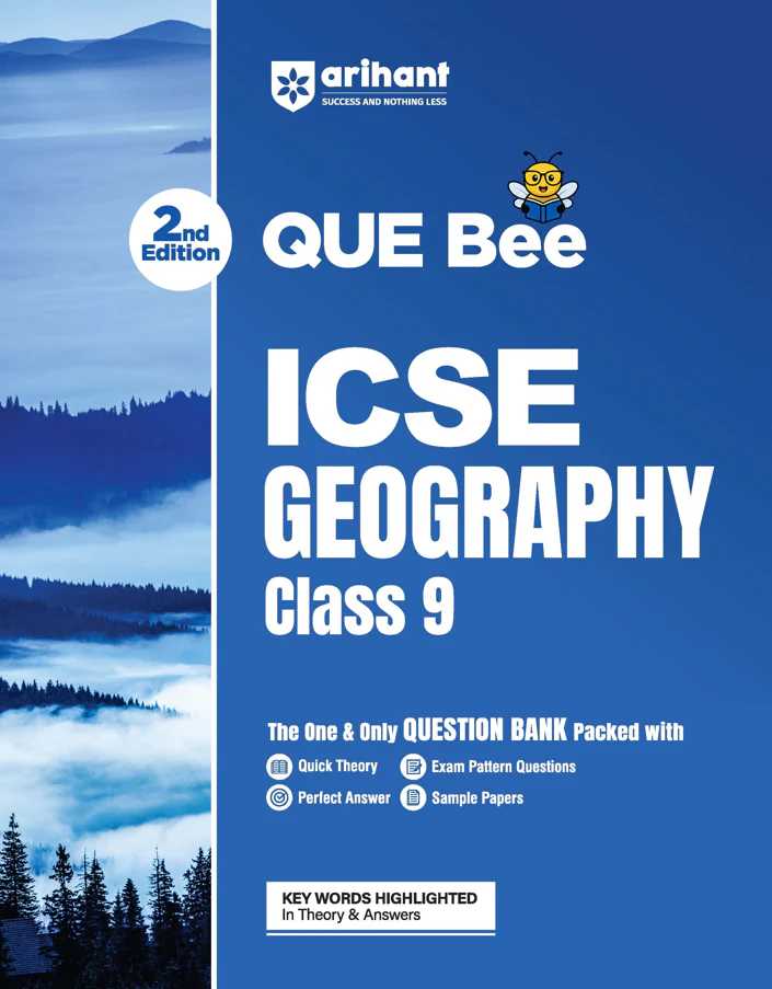 ICSE Geography Class 9 Exam Book | Quick Theory, Exam Pattern Questions & Sample Papers | As per Latest ICSE Syllabus | Que Bee 2nd Edition