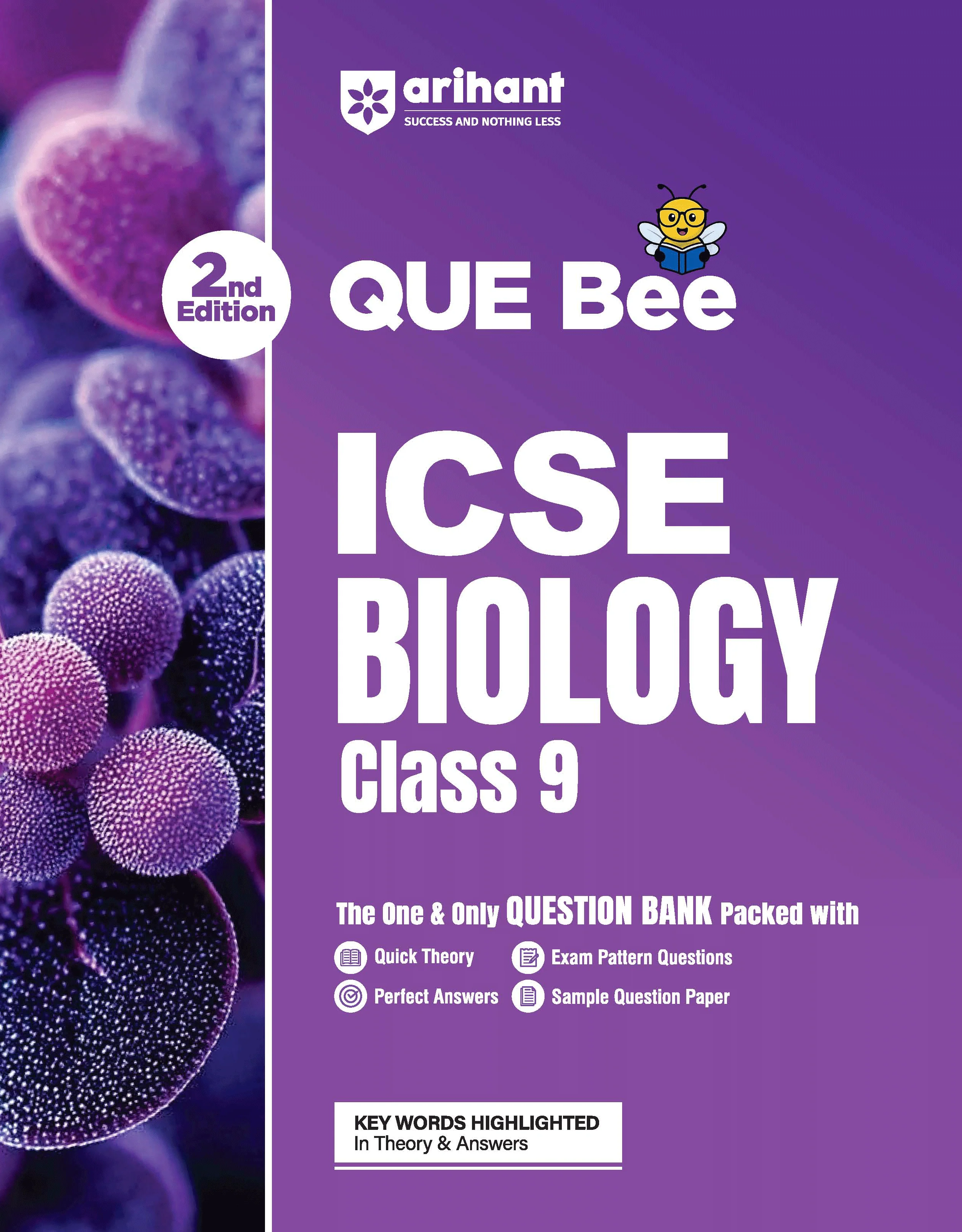 ICSE Biology Class 9 Exam Book | Quick Theory, Exam Pattern Questions & Sample Papers | As per Latest ICSE Syllabus | Que Bee 2nd Edition