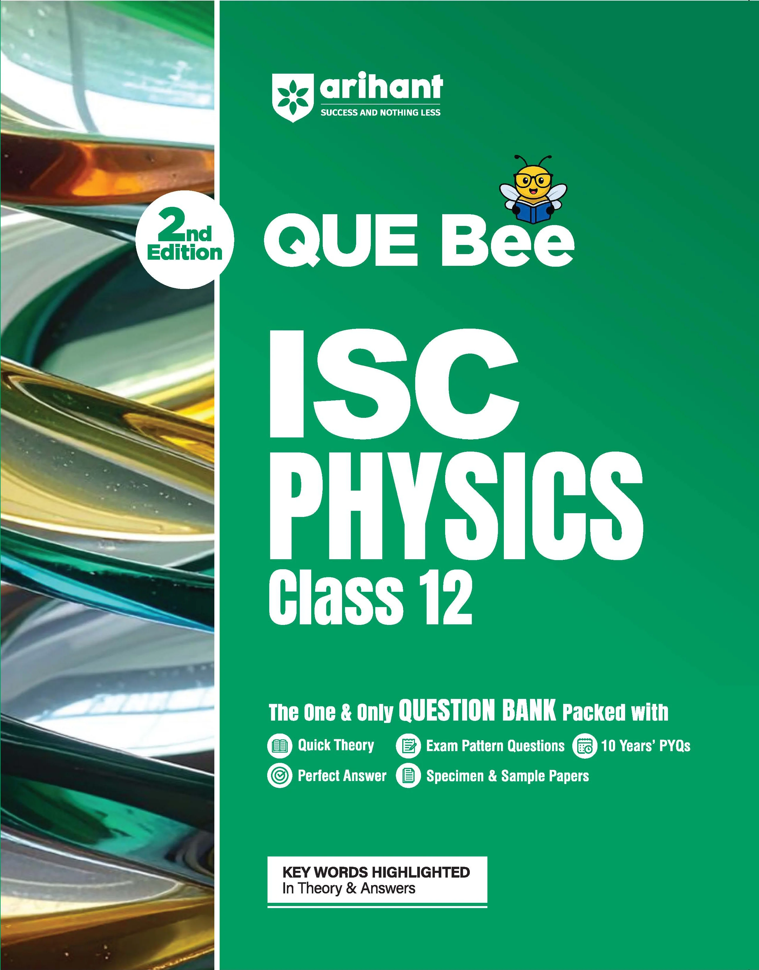 ISC Physics Class 12 Exam | Quick Theory, Exam Pattern Questions & Sample Papers | As per Latest ICSE Syllabus | Que Bee 2nd Edition