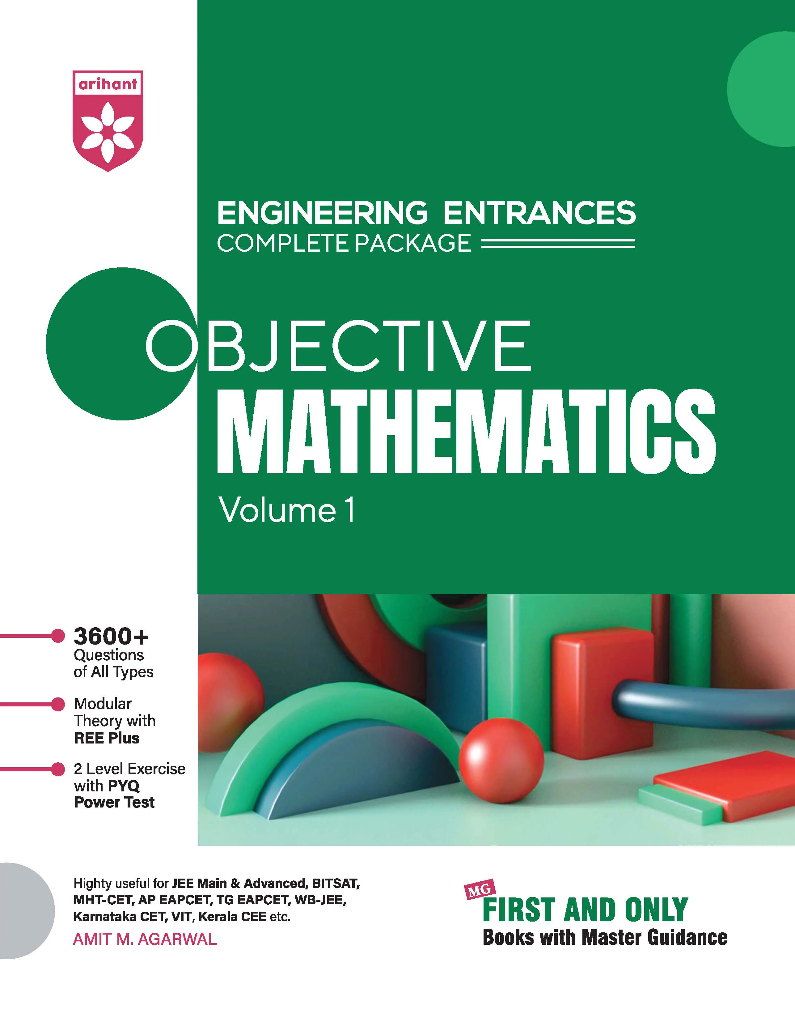 Combo of Objective Vol. I & II | Physics, Chemistry & Mathematics | With Free Handbook - MATHEMATICS | English Medium - Image 2