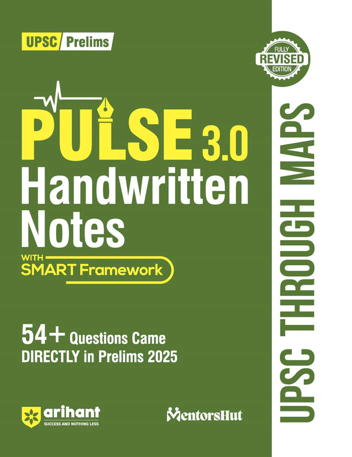 Combo of Pulse 3.0 Hand Written Notes Geography, Art & Culture, Modern Indian History, Ancient & Medieval India,  Environment & Eco., Indian Polity, Indian Eco., Sci. & Tech, UPSC Through Maps | With Free Headline Current Affairs 2026 | English Medium - Image 10