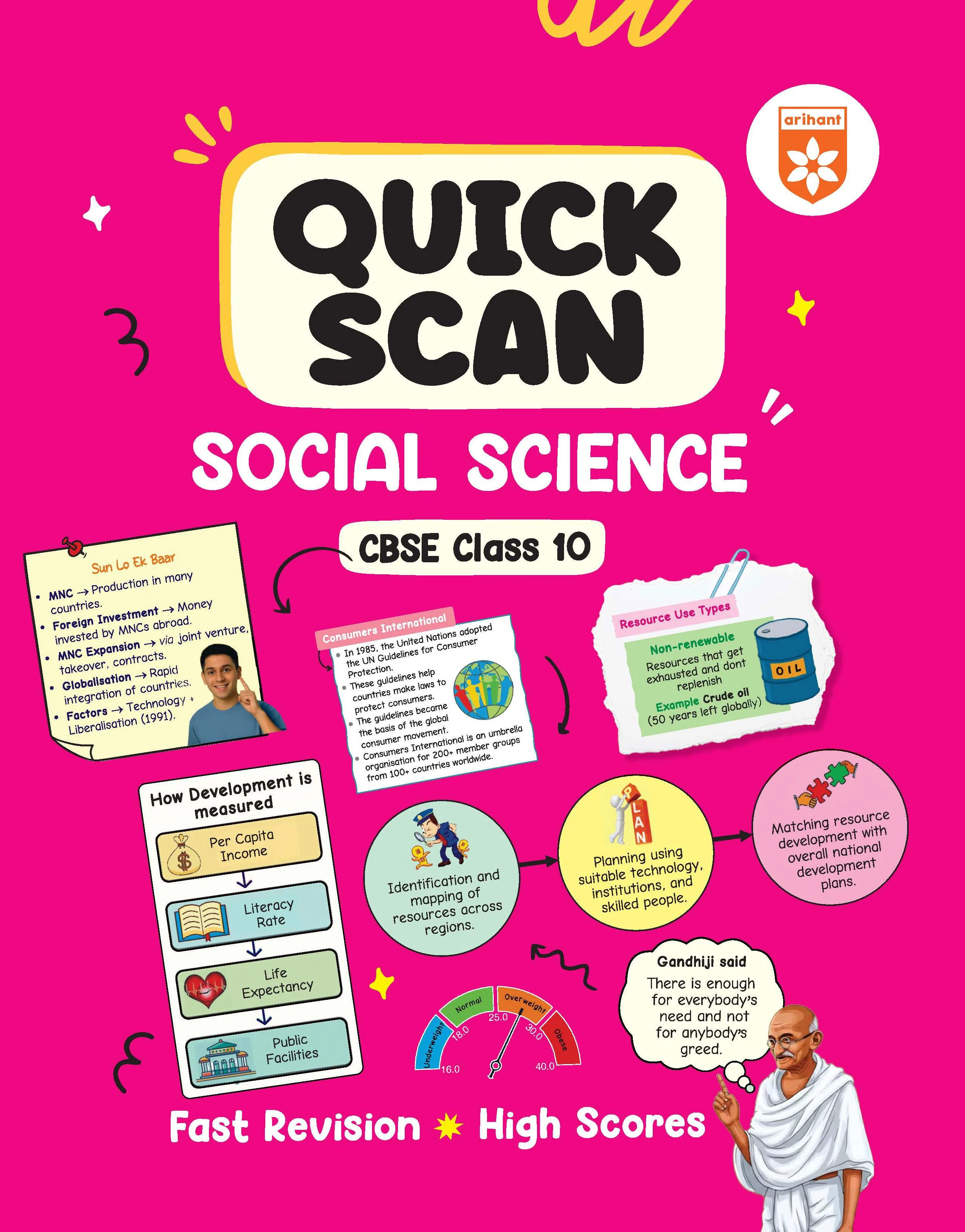 Combo of Quick Scan Cbse Class 10th | Science, Mathematics, Social Science | | Based on Latest CBSE Syllabus | English Medium - Image 2