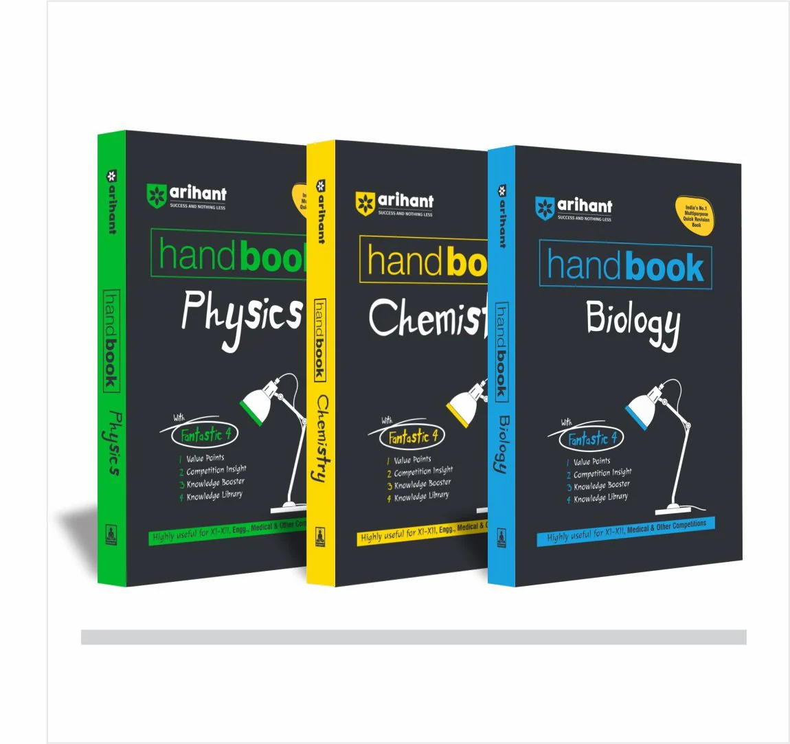 Combos of Handbook Physics+ Handbook Biology + Handbook Chemistry