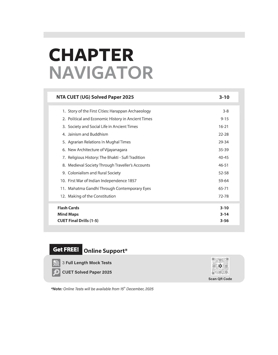 CUET UG 2026 History | Chapterwise Notes & Question Bank | Based on NTA Pattern | 1000+ NCERT MCQs, Assertion Reason & Case-Based Questions | Chapterwise Mindmaps & Flash Cards | Free Online Digital Support - Image 2