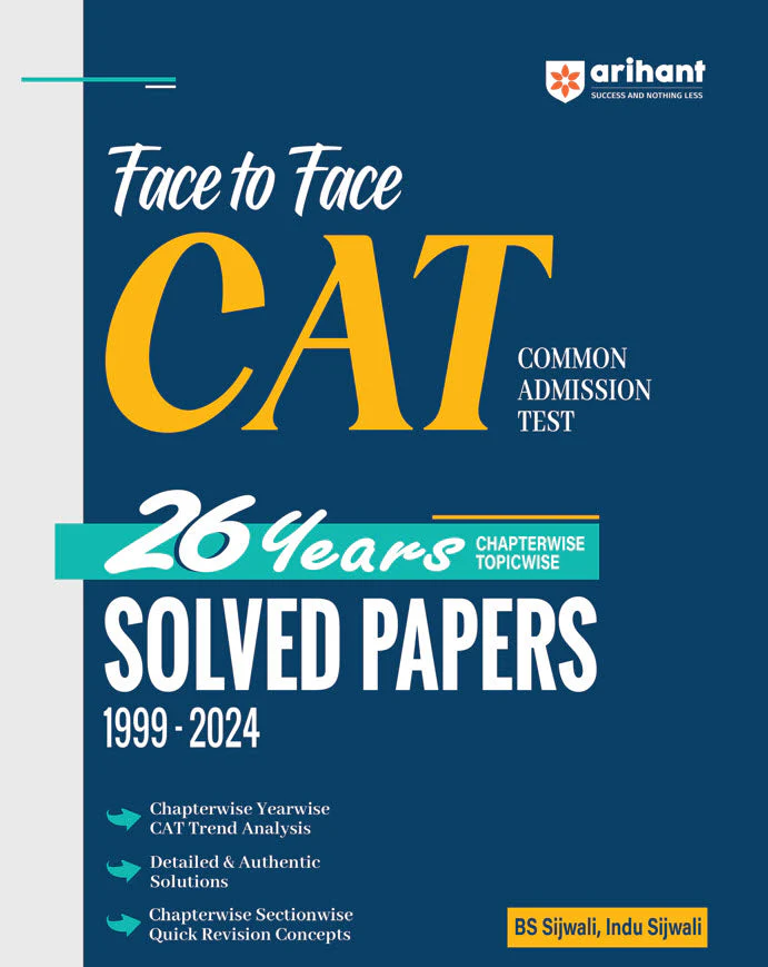 Face To Face CAT | 26 Years Chapterwise - Topicwise Solved Paper (1999-2024) | English Medium