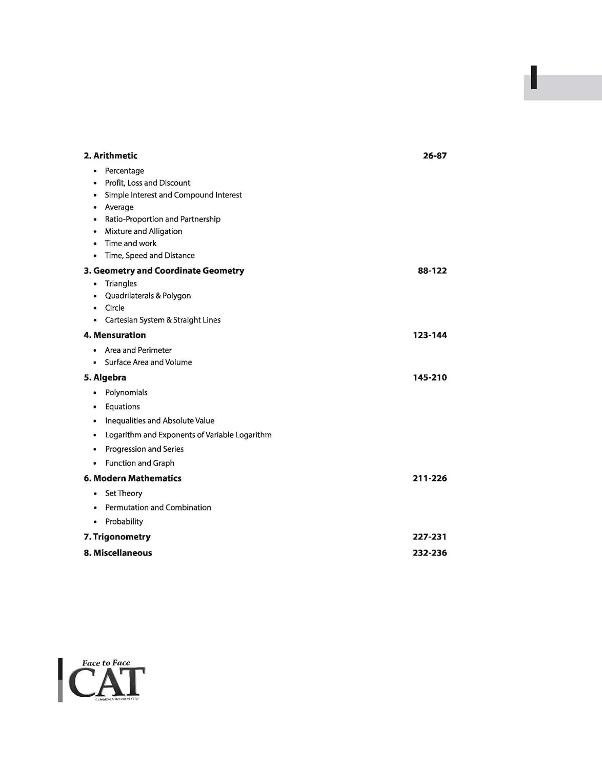 Face to Face CAT 27 Years Chapterwise Topicwise Solved Papers (1999–2025) | with Detailed Solutions & Trend Analysis - Image 3