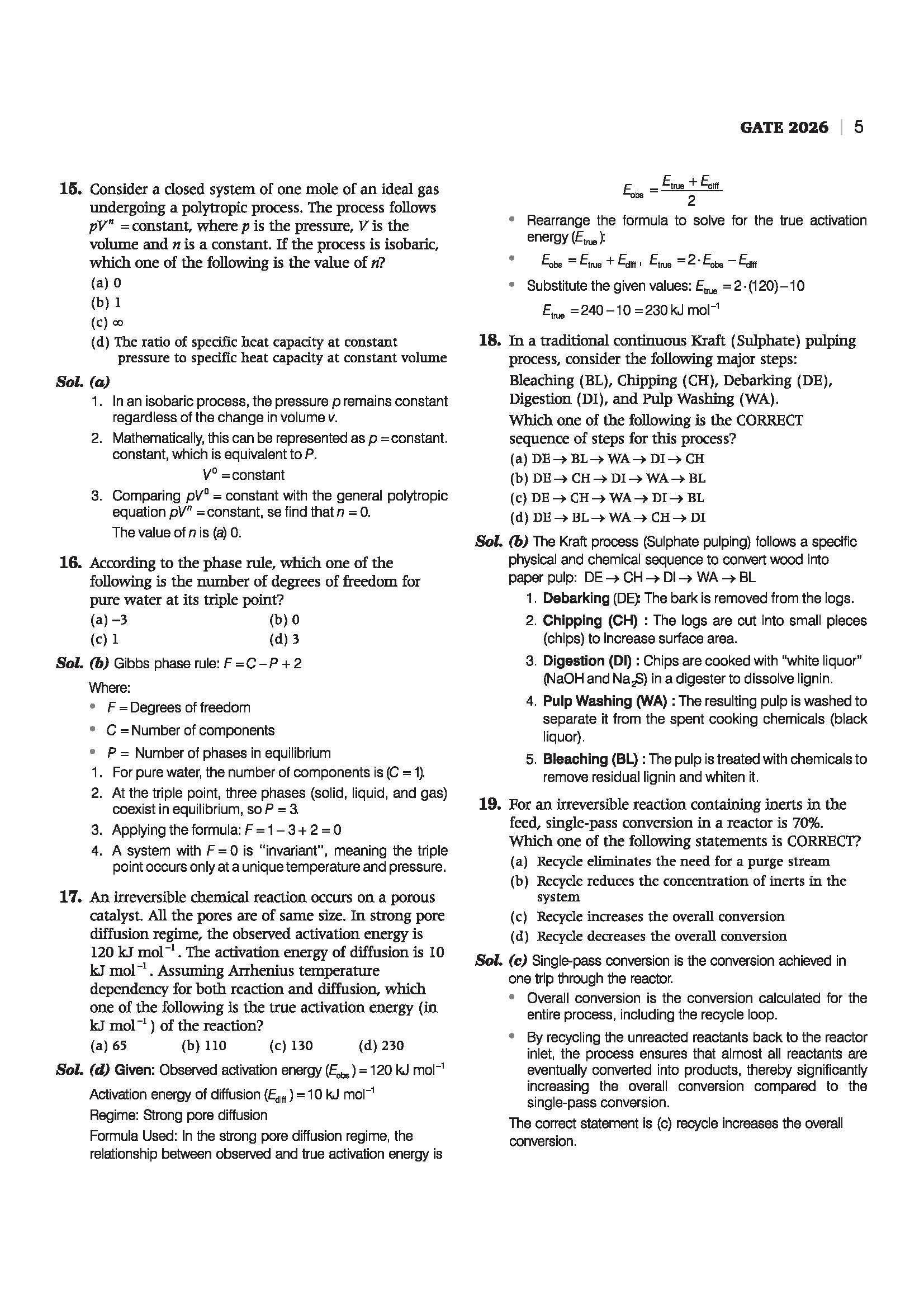GATE Chemical Engineering Chapterwise Solved Papers 2026–2000 |Chapterwise & Yearwise Detailed Explanations as per GATE Pattern - Image 7