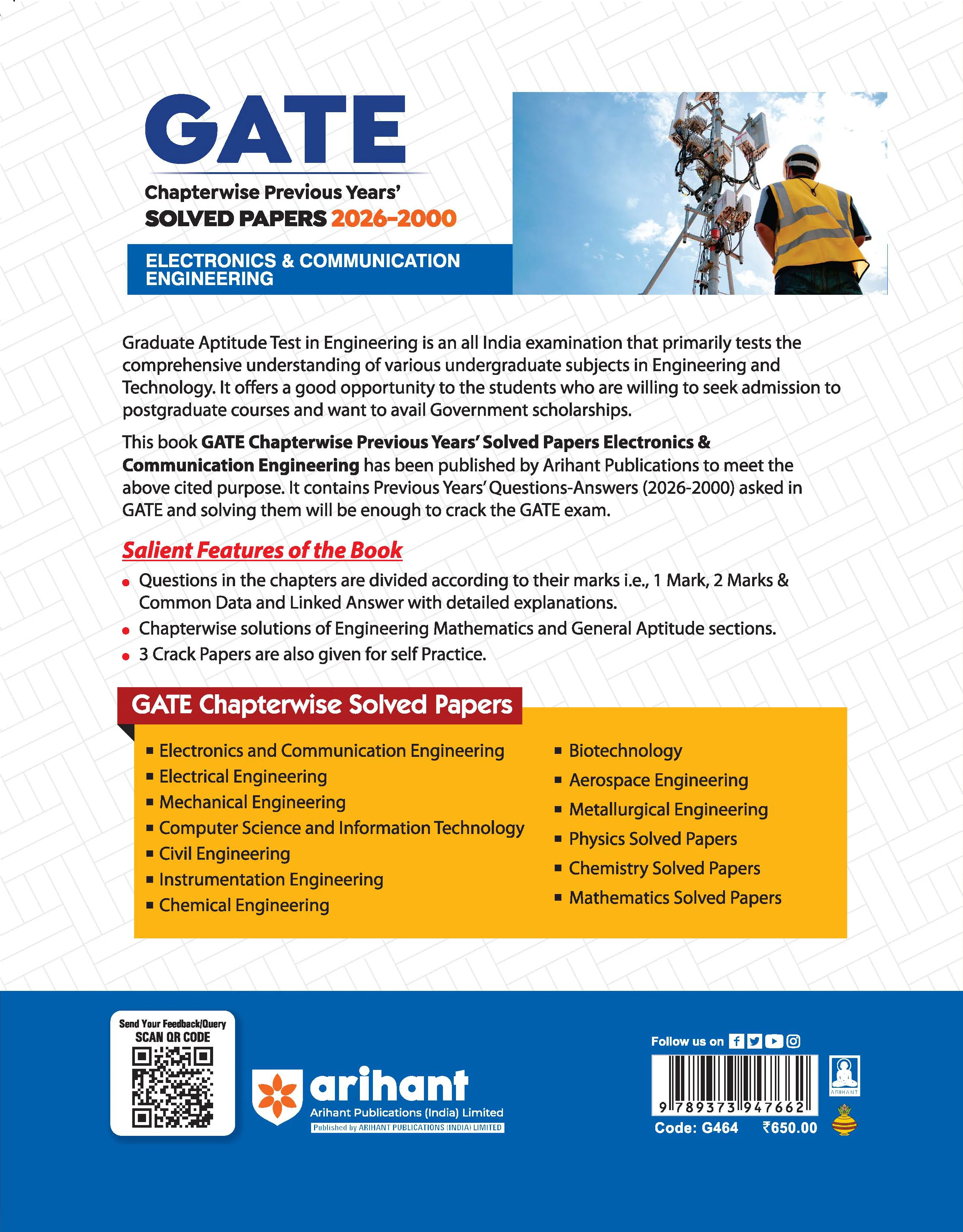 GATE Electronics & Communication Engineering Chapterwise Solved Papers 2026–2000 |Chapterwise & Yearwise Detailed Explanations as per GATE Pattern - Image 8